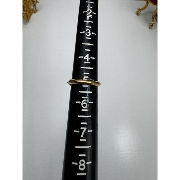 Vtg Avon 1976 Kensington Ring Gold-tone Sz 5 Victorian Revival Signed - Picture 9 of 12